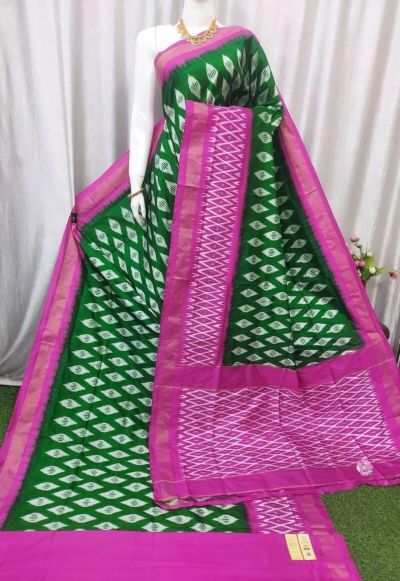 PASKILWS5Y10XEDC52- light weight Ikat silk saree
