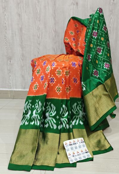 PSHLIDSS5Y04NCDD16- Ikat silk saree