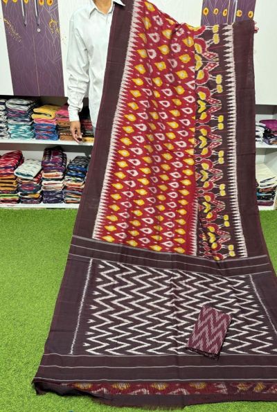 PSRGICTS5A07INCC35- Ikat cotton saree