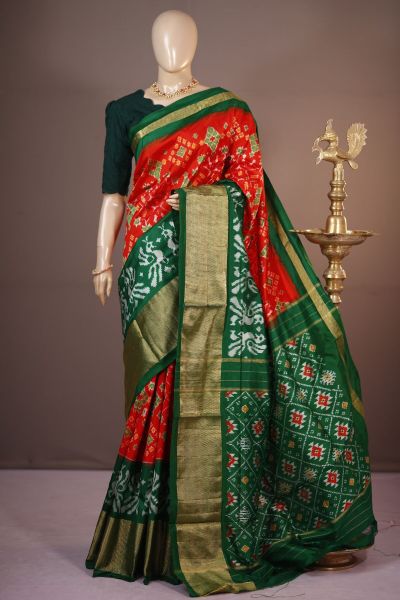 PSHLIDSS5A05NDCC02- Ikat silk saree