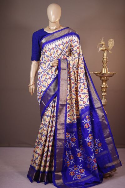 PSHLIDSS5A05NDCC03- Ikat silk saree