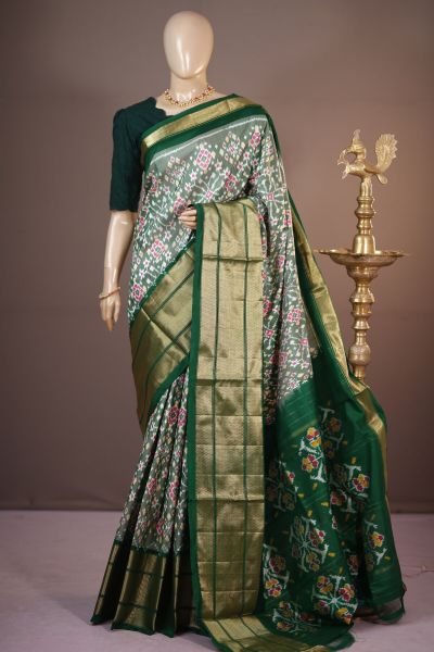 PSHLIDSS5A05NDCC04- Ikat silk saree