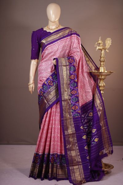 PSHLIDSS5A05NDCC08- Ikat silk saree