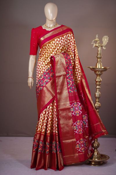 PSHLIDSS5A05NDCC09- Ikat silk saree
