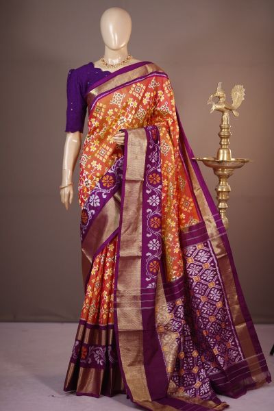 PSHLIDSS5A05NDCC11- Ikat silk saree