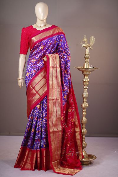 PSHLIDSS5A05NDCC16- Ikat silk saree