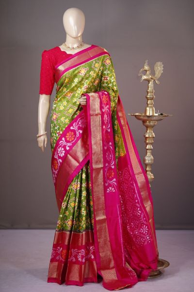 PSHLIDSS5A05NDCC17- Ikat silk saree