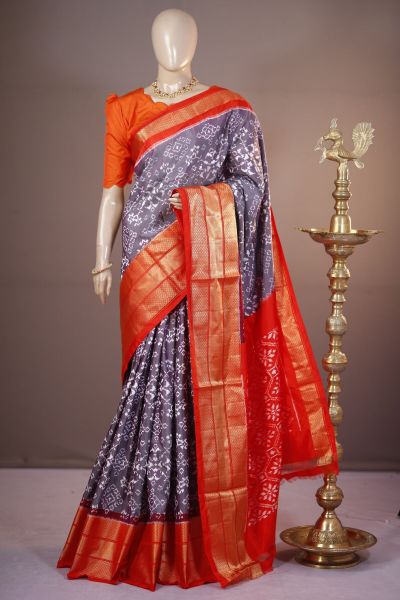 PSHLIDSS5A05NDCC18- Ikat silk saree