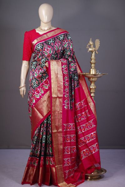 PSHLIDSS5A05NDCC20- Ikat silk saree