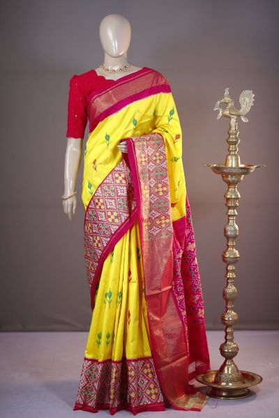 PSHLIDSS5A07TTDC01- Ikat silk saree