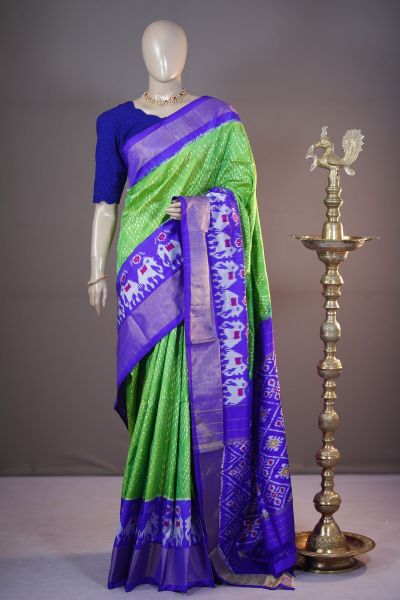 PSHLIDSS5A07TTDC08- Ikat silk saree