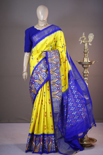 PSHLIDSS5A07TTDC09- Ikat silk saree