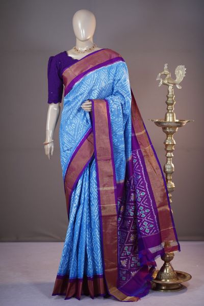 PSHLIDSS5A07TTDC17- Ikat silk saree