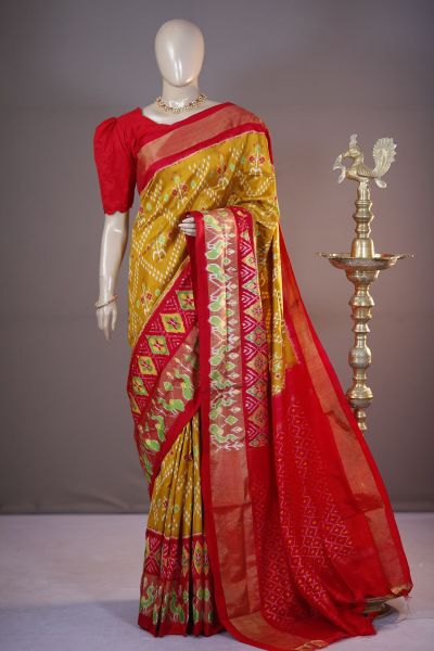 PSHLIDSS5A07TTDC19- Ikat silk saree