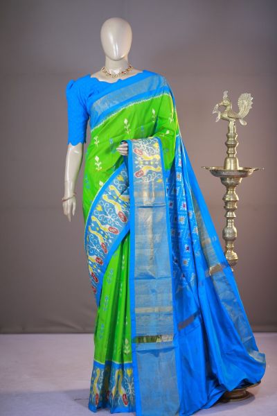 PSHLIDSS5A07TTDC26- Ikat silk saree