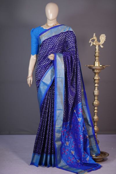 PSHLIDSS5A07TTDC27- Ikat silk saree
