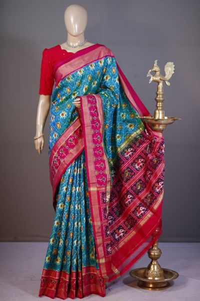 PSHLIDSS5A09NCCD02- Ikat silk saree