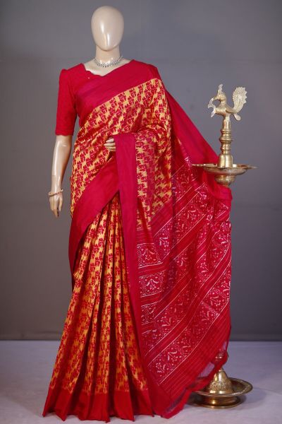 PSHLIDSS5A09NCCD03- Ikat silk saree