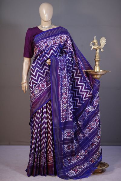 PSHLIDSS5A09NCCD04- Ikat silk saree