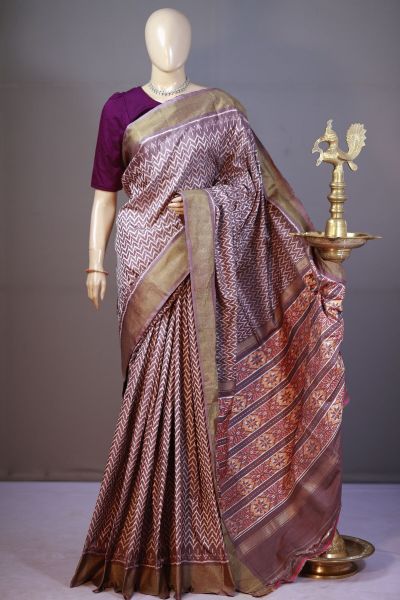 PSHLIDSS5A09NCCD05- Ikat silk saree