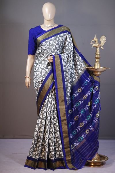 PSHLIDSS5A09NCCD10- Ikat silk saree