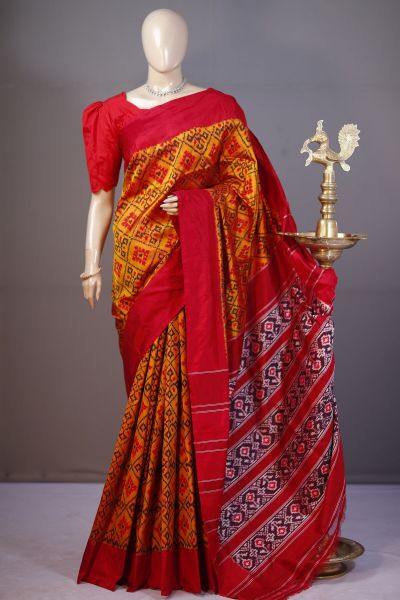 PSHLIDSS5A09NCCD12- Ikat silk saree