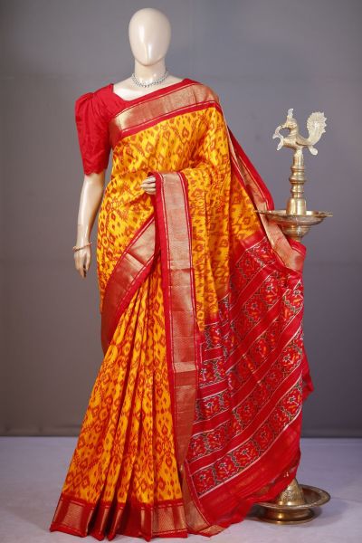 PSHLIDSS5A09NCCD14- Ikat silk saree