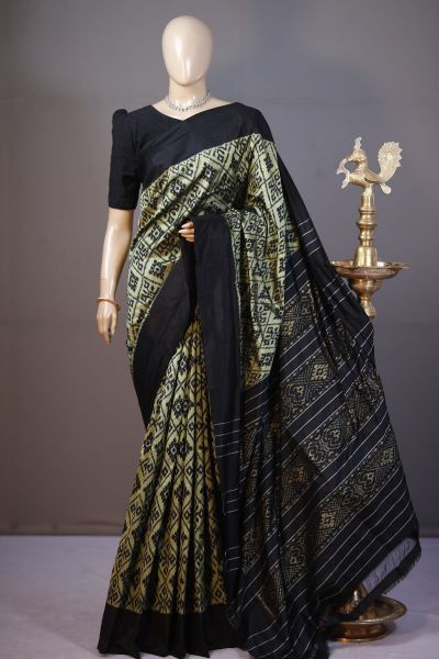PSHLIDSS5A09NCCD20- Ikat silk saree