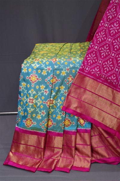 PANHIDSS5N05BNCC06- Ikat silk saree