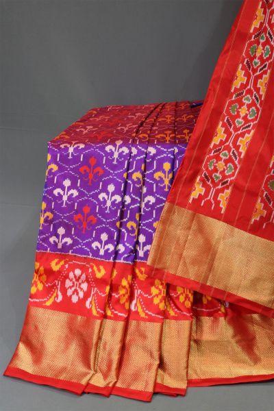 PANHIDSS5N05BNCC07- Ikat silk saree