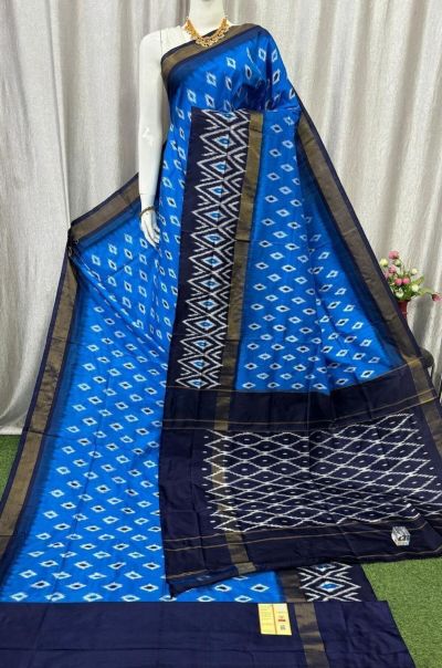 PASKILWS5Y10XEDC39- light weight Ikat silk saree