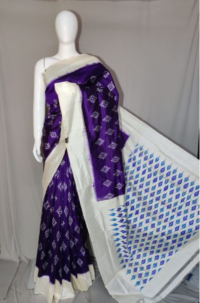 PDLSIDSS5Y12TSCD13- Ikat silk saree