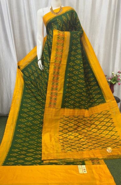 PASKILWS5Y10XEDC56- light weight Ikat silk saree