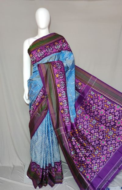 PDLSIDSS5Y12TSCD17- Ikat silk saree
