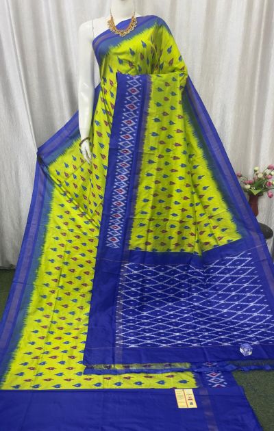 PASKILWS5Y10XEDC26- light weight Ikat silk saree