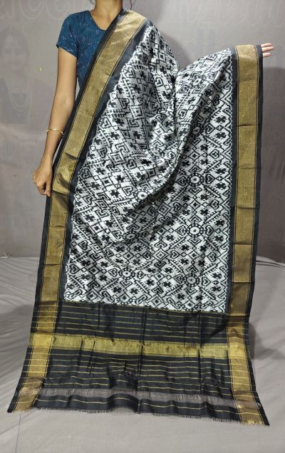 PGMRISDP5Y19ECDC67- Ikat Silk dupatta