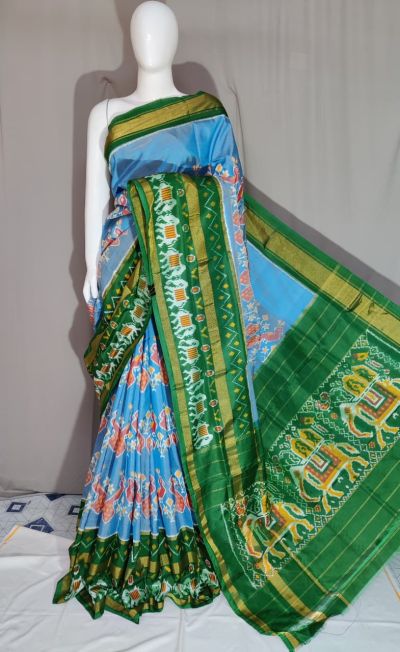 PDLSIDSS5Y12TSCD31- Ikat silk saree