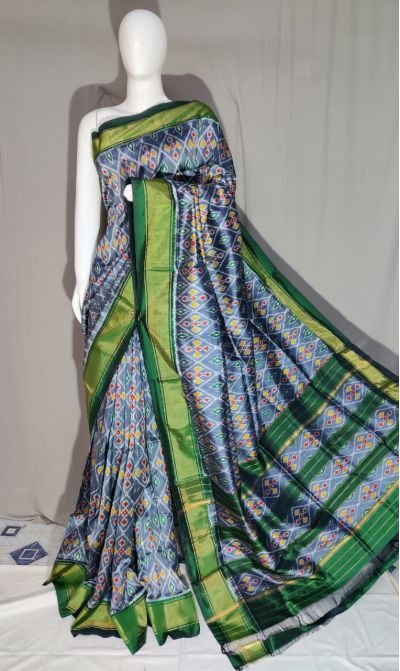 PDLSIDSS5Y12TSCD16- Ikat silk saree