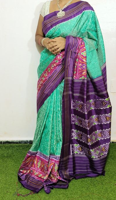PGMRIDSS5A08BIDC10- Ikat silk saree