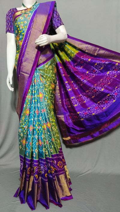 PDLSIDSS5Y11NDCC53- Ikat silk saree