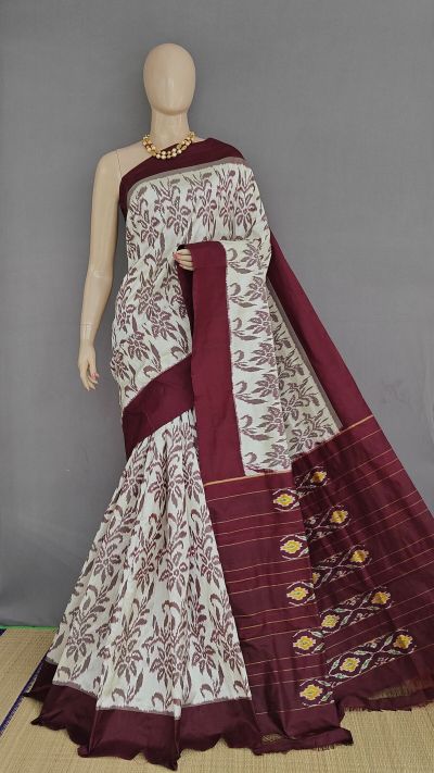 PANHIDSS5A08BSDC01- Ikat silk saree