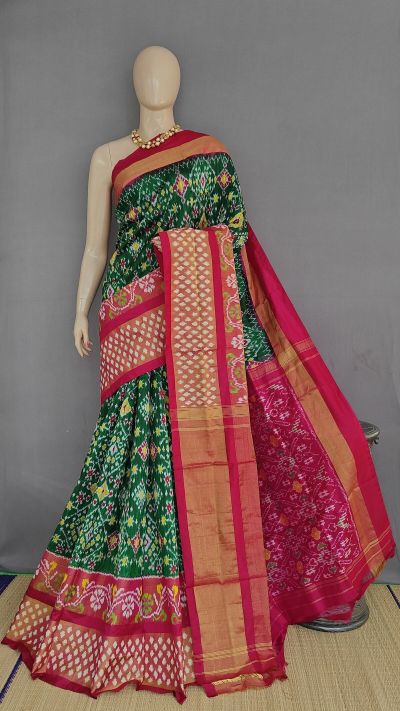 PANHIDSS5A08BSDC05- Ikat silk saree