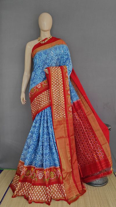 PANHIDSS5A08BSDC06- Ikat silk saree