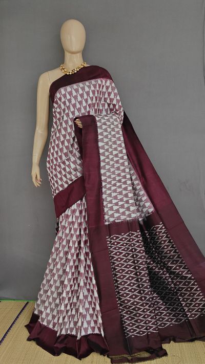 PANHIDSS5A08BSDC07- Ikat silk saree