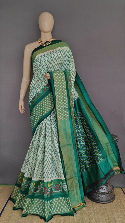 PANHIDSS5A08BSDC08- Ikat silk saree