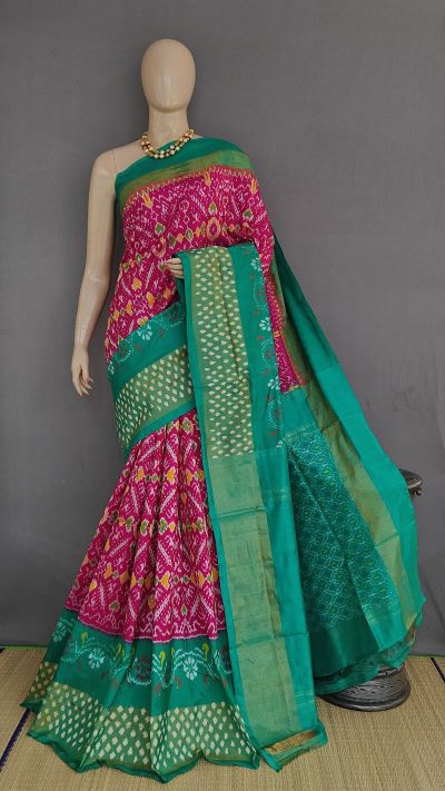 PANHIDSS5A08BSDC09- Ikat silk saree