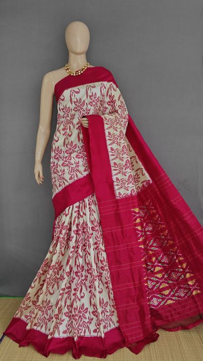 PANHIDSS5A08BSDC11- Ikat silk saree