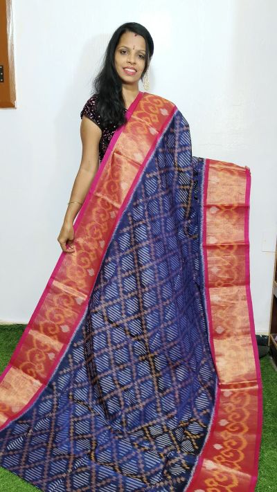 PGMRISCS5Y07EECD10- Ikat Sico saree