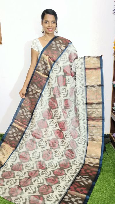PGMRISCS5Y07EECD11- Ikat Sico saree