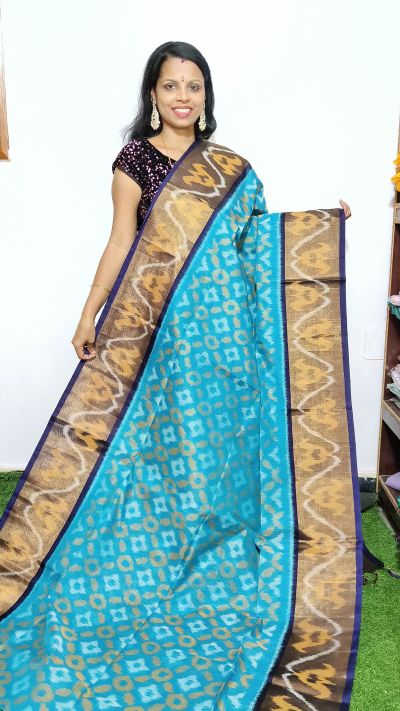 PGMRISCS5Y07EECD12- Ikat Sico saree